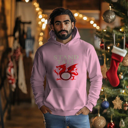 Welsh Dragon Hoodie - XL Wolf Stand Tall Unisex Streetwear - Celtic Wolfwear