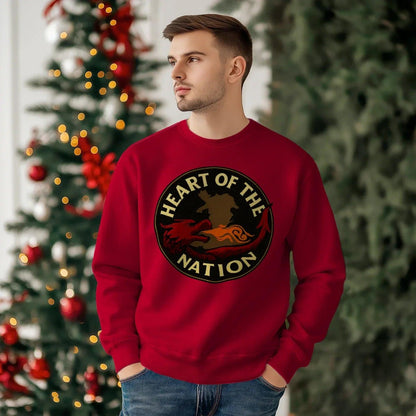 Welsh Dragon Sweatshirt - Heart of the Nation, Unisex - Celtic Wolfwear