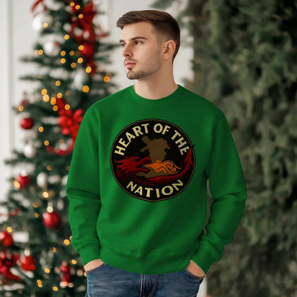 Welsh Dragon Sweatshirt - Heart of the Nation, Unisex - Celtic Wolfwear