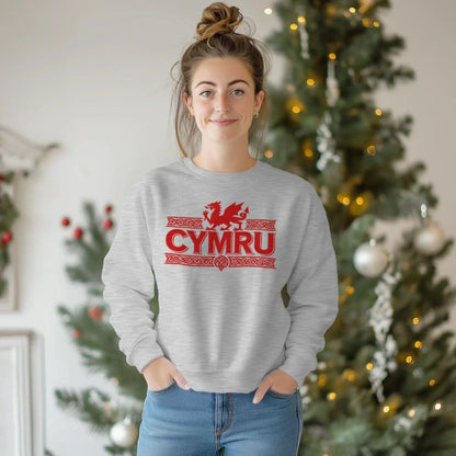 Welsh Dragon Sweatshirt - Red Heritage Edition 02 Unisex - Celtic Wolfwear