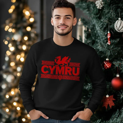 Welsh Dragon Sweatshirt - Red Heritage Edition 02 Unisex - Celtic Wolfwear