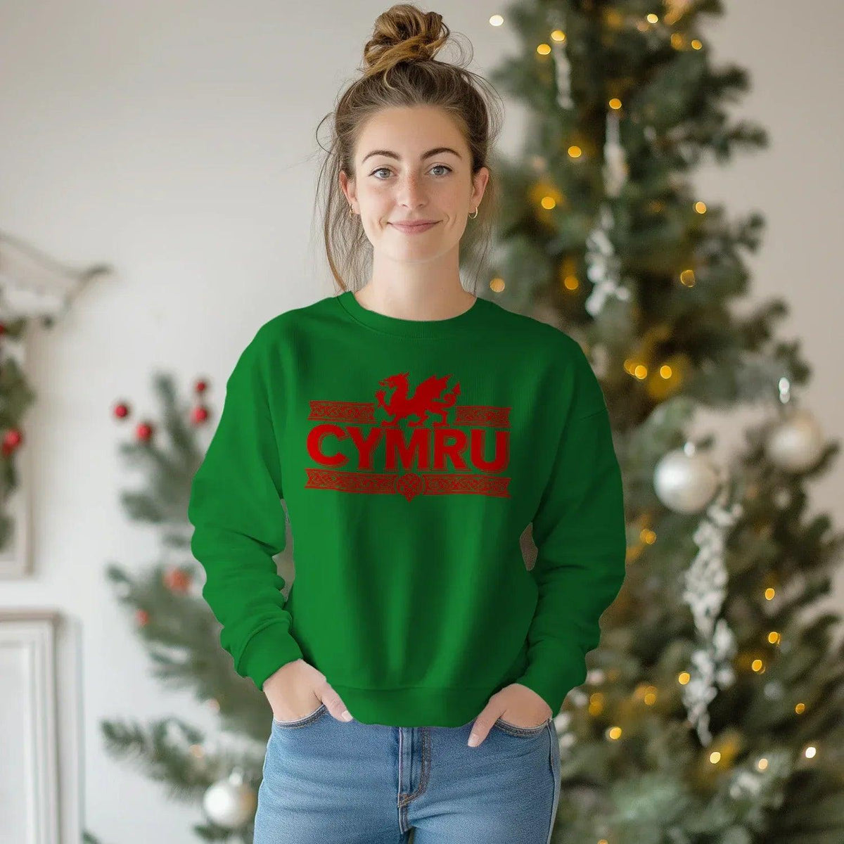 Welsh Dragon Sweatshirt - Red Heritage Edition 02 Unisex - Celtic Wolfwear