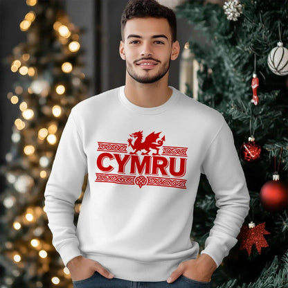 Welsh Dragon Sweatshirt - Red Heritage Edition 02 Unisex - Celtic Wolfwear