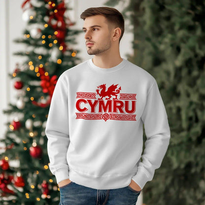 Welsh Dragon Sweatshirt - Red Heritage Edition 02 Unisex - Celtic Wolfwear