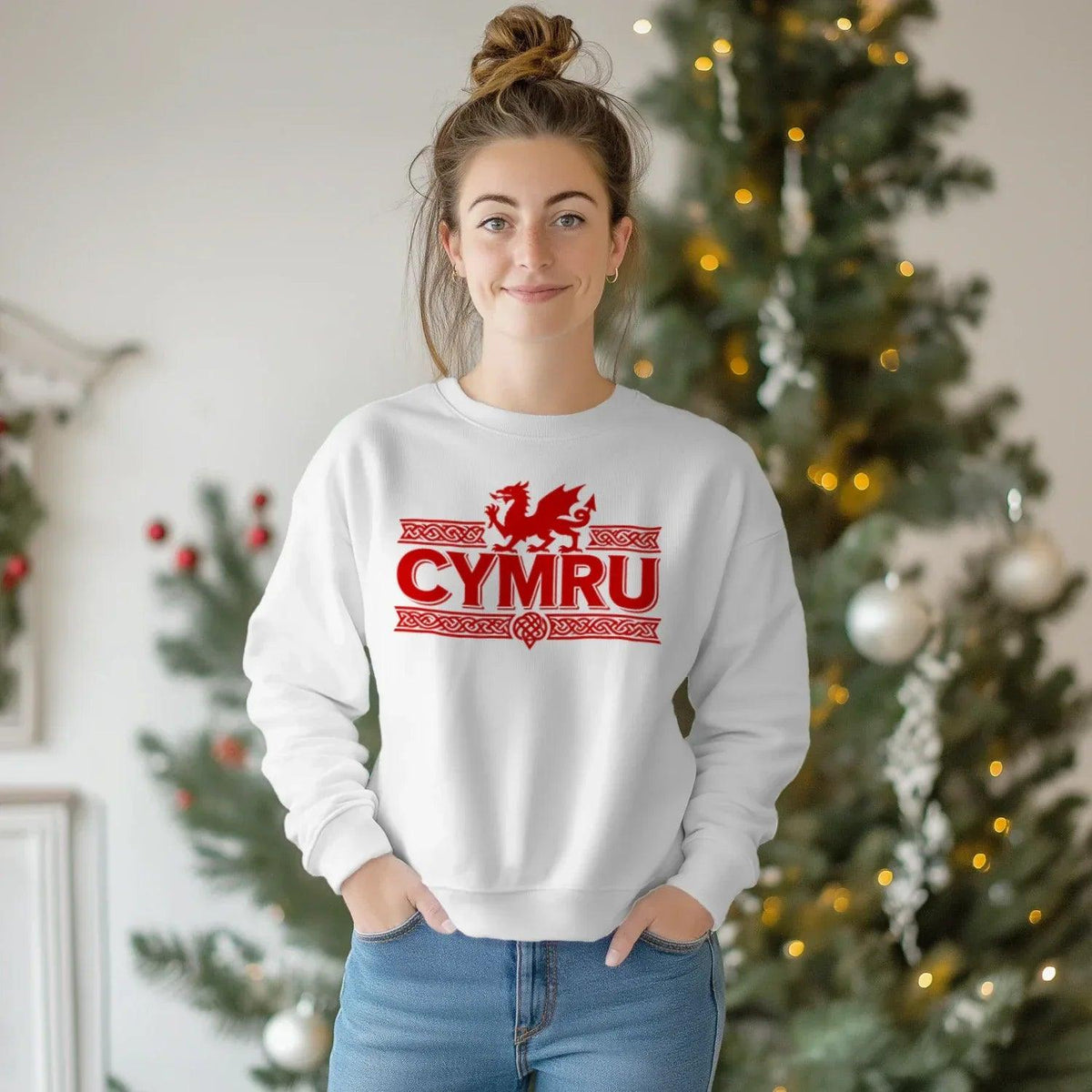 Welsh Dragon Sweatshirt - Red Heritage Edition 02 Unisex - Celtic Wolfwear