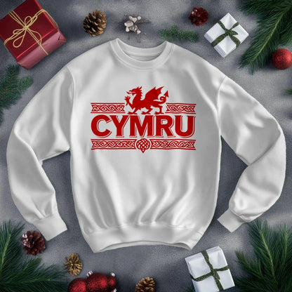 Welsh Dragon Sweatshirt - Red Heritage Edition 02 Unisex - Celtic Wolfwear