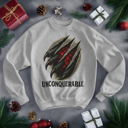 Welsh Dragon Sweatshirt - Unconquerable Crew-neck Unisex - Celtic Wolfwear