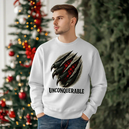Welsh Dragon Sweatshirt - Unconquerable Crew-neck Unisex - Celtic Wolfwear