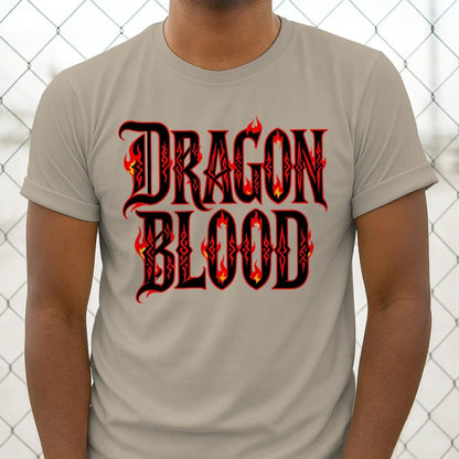 Welsh Dragon T-Shirt - Blood Metal Bold Typography Design - Celtic Wolfwear