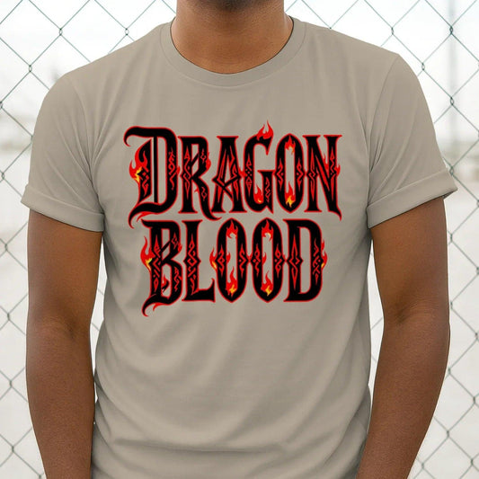 Welsh Dragon T-Shirt - Blood Metal Bold Typography Design - Celtic Wolfwear