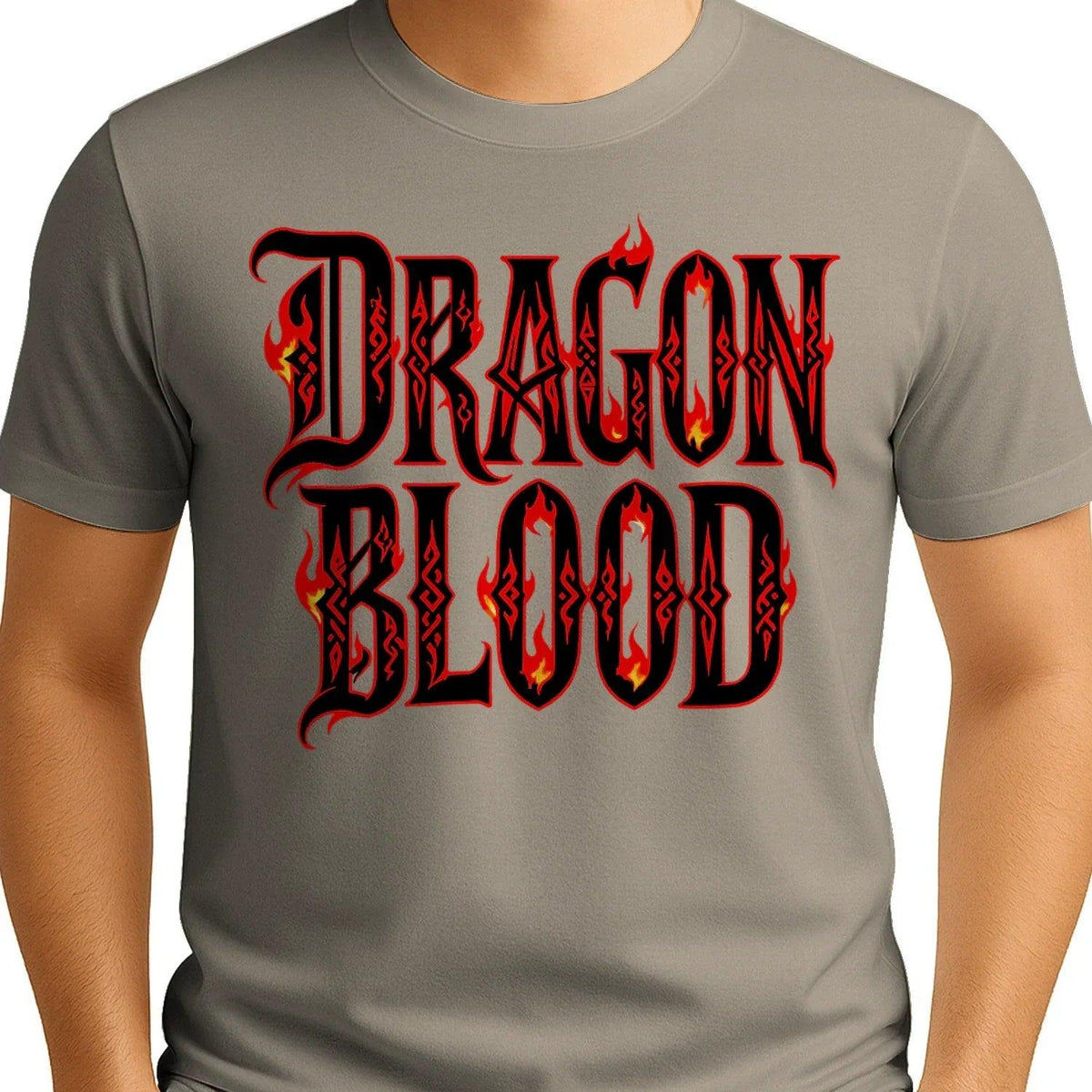 Welsh Dragon T-Shirt - Blood Metal Bold Typography Design - Celtic Wolfwear