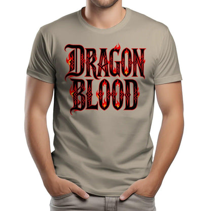 Welsh Dragon T-Shirt - Blood Metal Bold Typography Design - Celtic Wolfwear