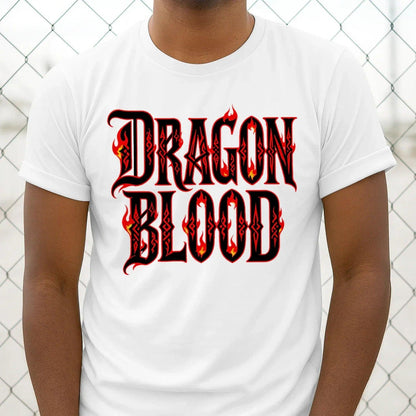 Welsh Dragon T-Shirt - Blood Metal Bold Typography Design - Celtic Wolfwear
