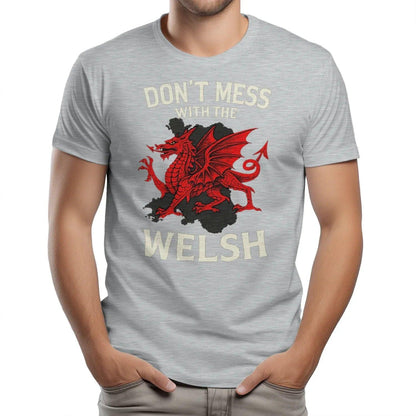 Welsh Dragon T-Shirt - Don Mess, Unisex Matchday Wear - Celtic Wolfwear