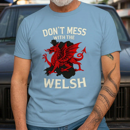 Welsh Dragon T-Shirt - Don Mess, Unisex Matchday Wear - Celtic Wolfwear