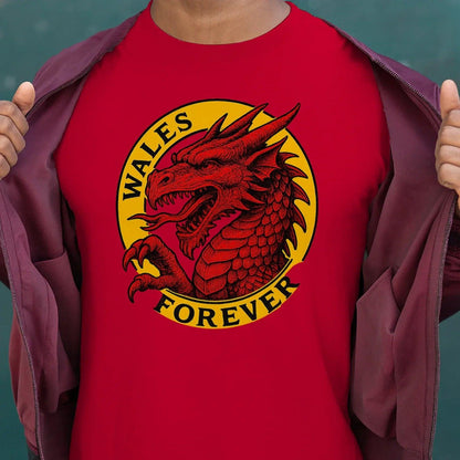 Welsh Dragon T-Shirt - Forever Premium Unisex Streetwear - Celtic Wolfwear
