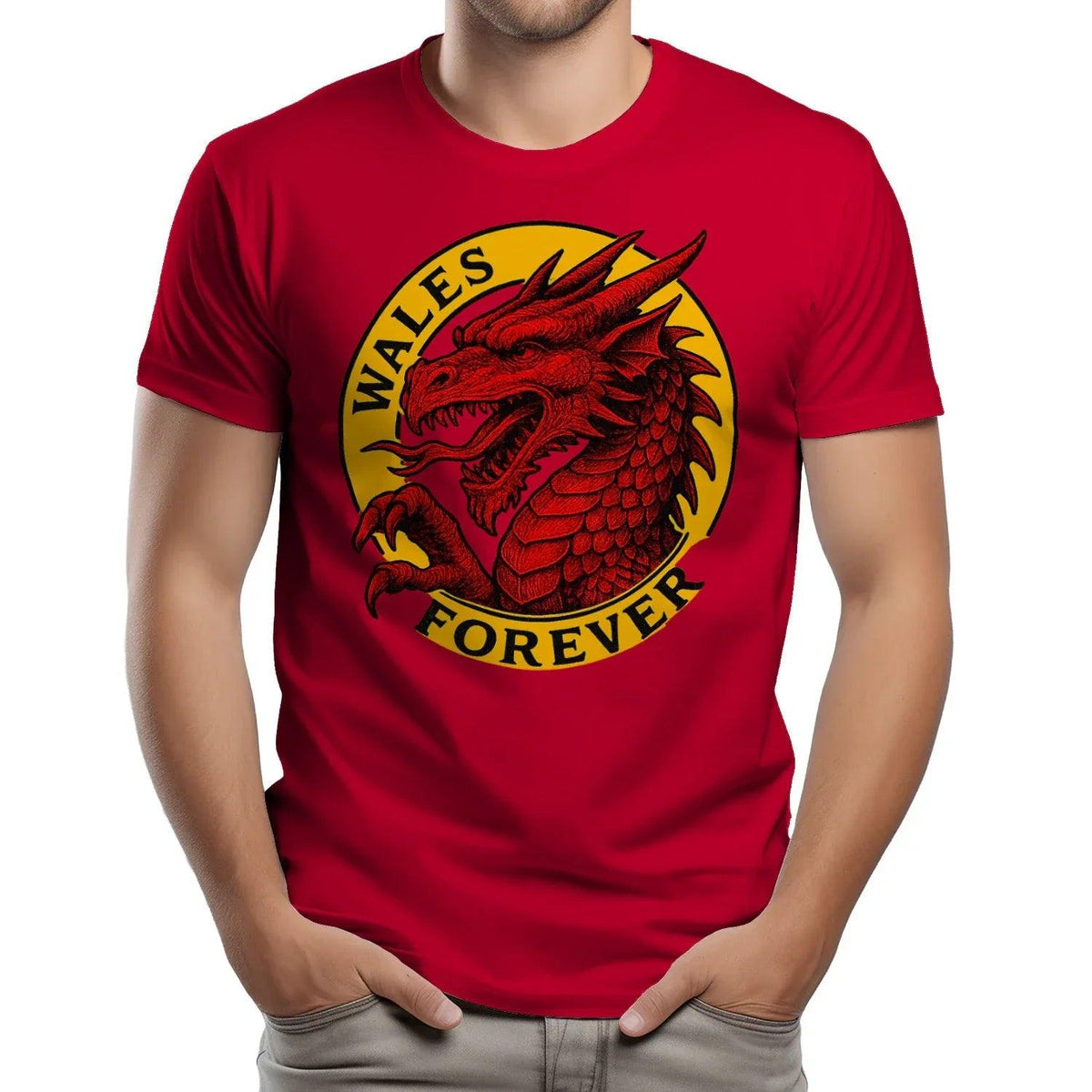 Welsh Dragon T-Shirt - Forever Premium Unisex Streetwear - Celtic Wolfwear