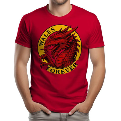 Welsh Dragon T-Shirt - Forever Premium Unisex Streetwear - Celtic Wolfwear