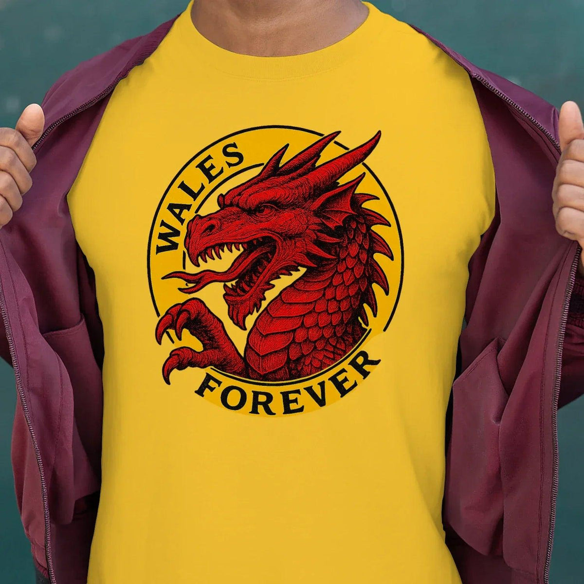Welsh Dragon T-Shirt - Forever Premium Unisex Streetwear - Celtic Wolfwear