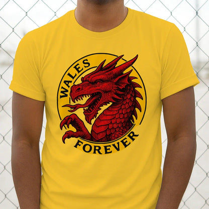 Welsh Dragon T-Shirt - Forever Premium Unisex Streetwear - Celtic Wolfwear