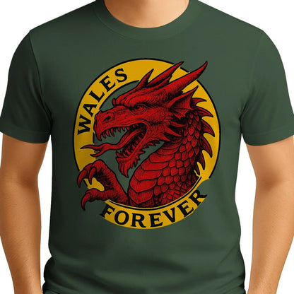 Welsh Dragon T-Shirt - Forever Premium Unisex Streetwear - Celtic Wolfwear
