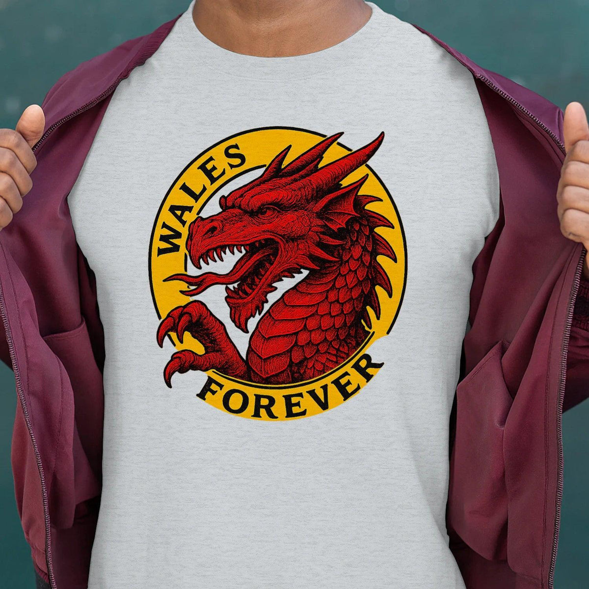 Welsh Dragon T-Shirt - Forever Premium Unisex Streetwear - Celtic Wolfwear