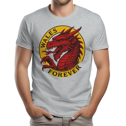 Welsh Dragon T-Shirt - Forever Premium Unisex Streetwear - Celtic Wolfwear
