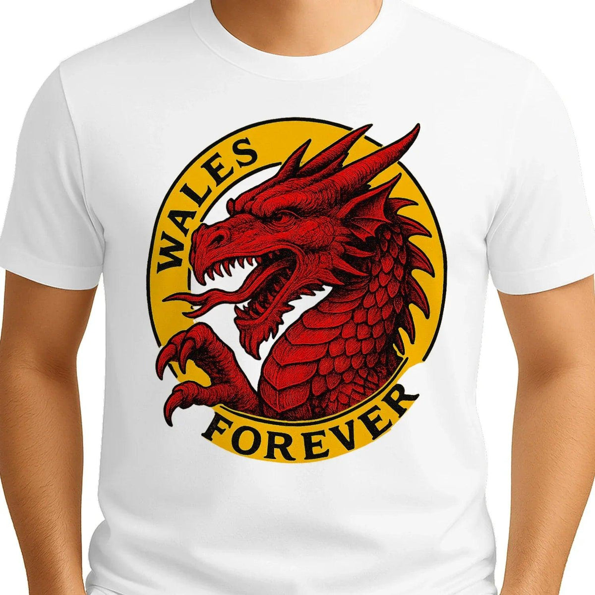 Welsh Dragon T-Shirt - Forever Premium Unisex Streetwear - Celtic Wolfwear