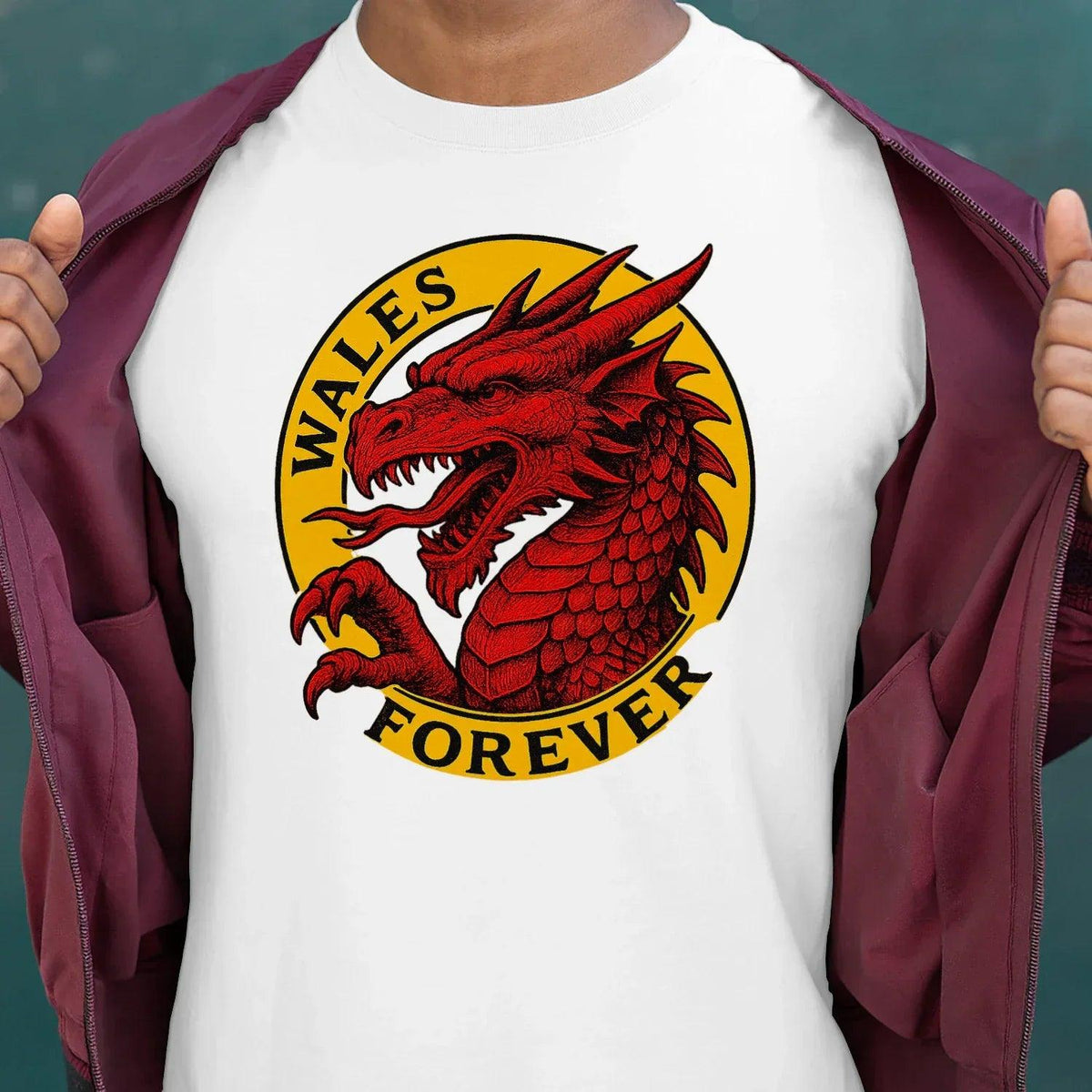 Welsh Dragon T-Shirt - Forever Premium Unisex Streetwear - Celtic Wolfwear