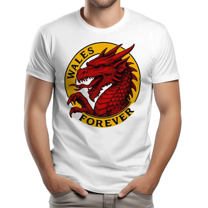 Welsh Dragon T-Shirt - Forever Premium Unisex Streetwear - Celtic Wolfwear