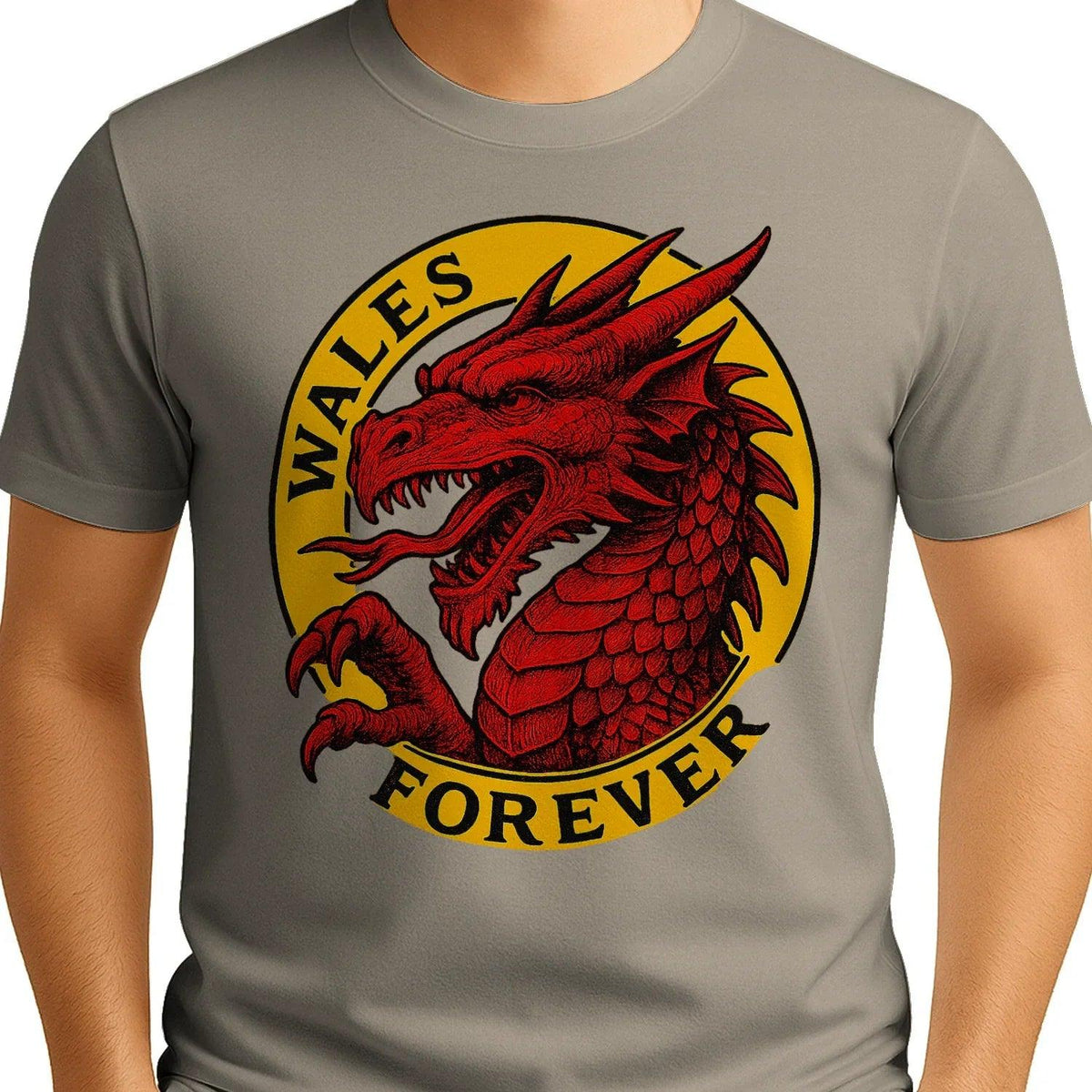 Welsh Dragon T-Shirt - Forever Premium Unisex Streetwear - Celtic Wolfwear