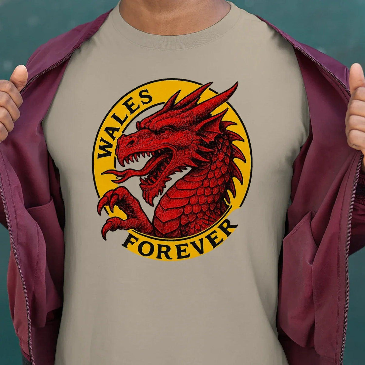 Welsh Dragon T-Shirt - Forever Premium Unisex Streetwear - Celtic Wolfwear