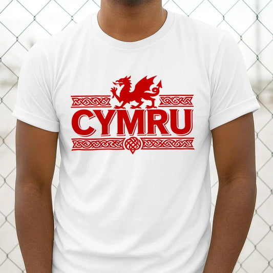 Welsh Dragon T-Shirt - Heritage Language National Pride - Celtic Wolfwear
