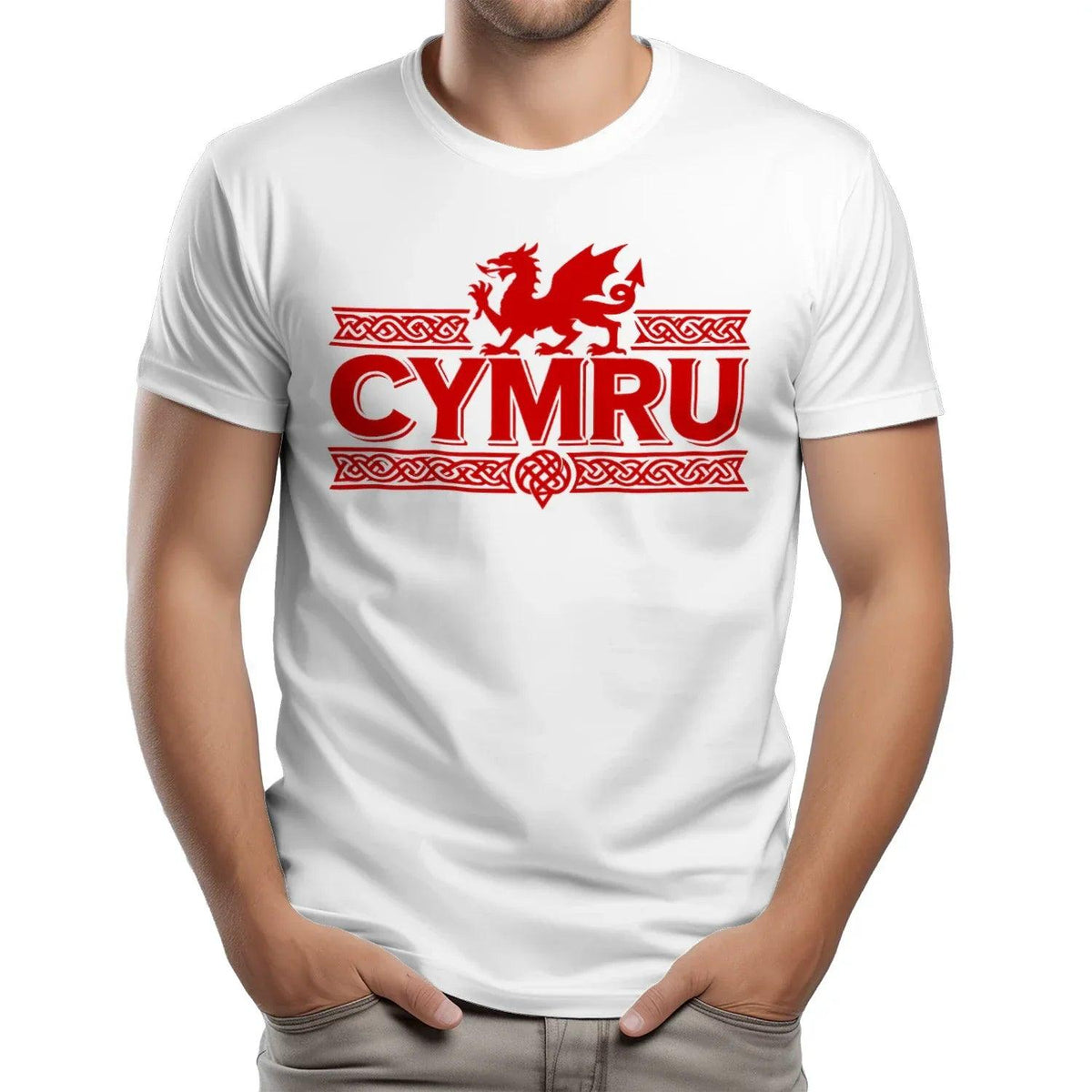 Welsh Dragon T-Shirt - Heritage Language National Pride - Celtic Wolfwear