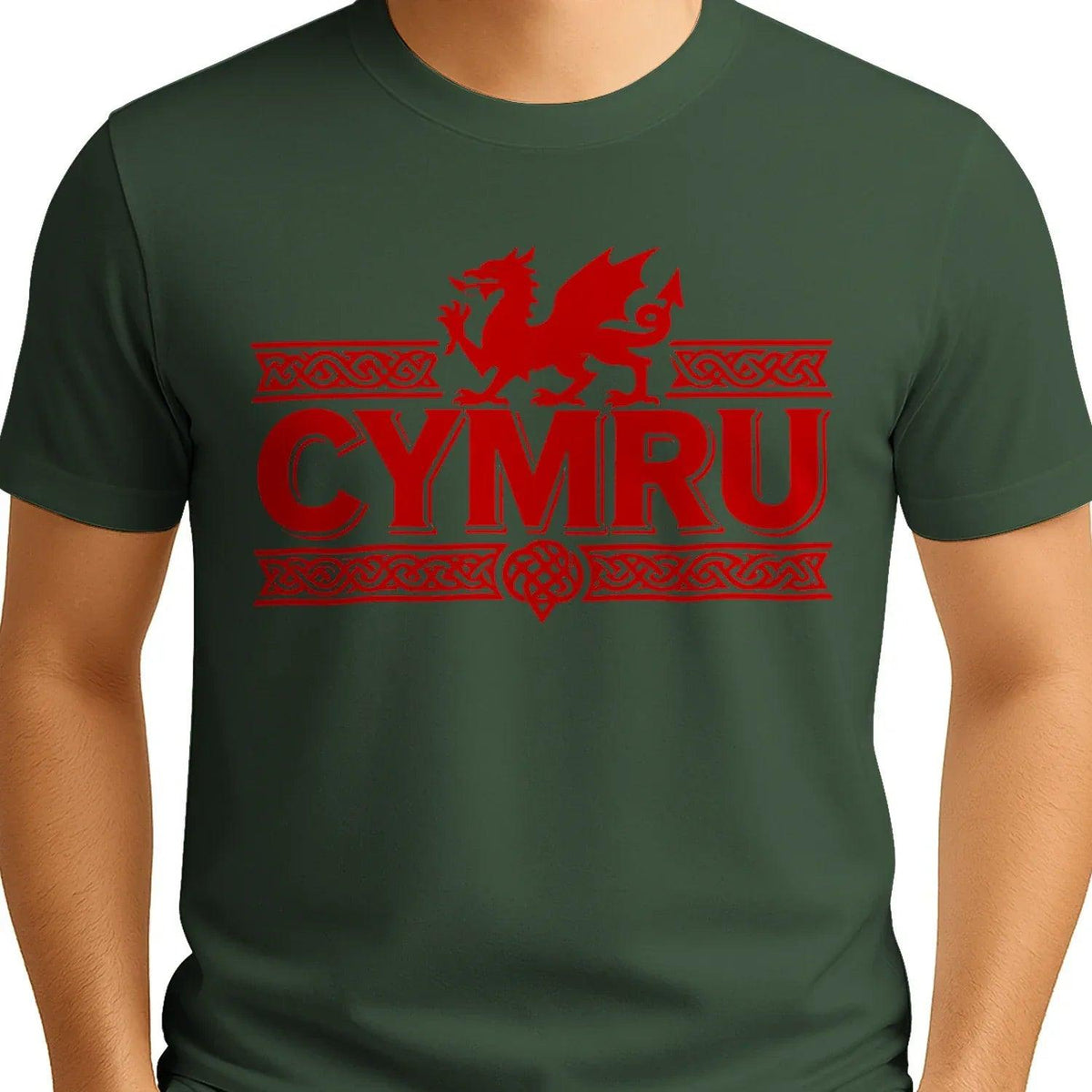 Welsh Dragon T-Shirt - Heritage Language National Pride - Celtic Wolfwear
