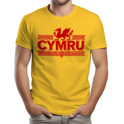 Welsh Dragon T-Shirt - Heritage Language National Pride - Celtic Wolfwear