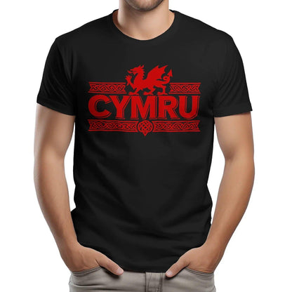 Welsh Dragon T-Shirt - Heritage Language National Pride - Celtic Wolfwear