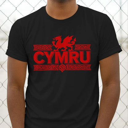 Welsh Dragon T-Shirt - Heritage Language National Pride - Celtic Wolfwear