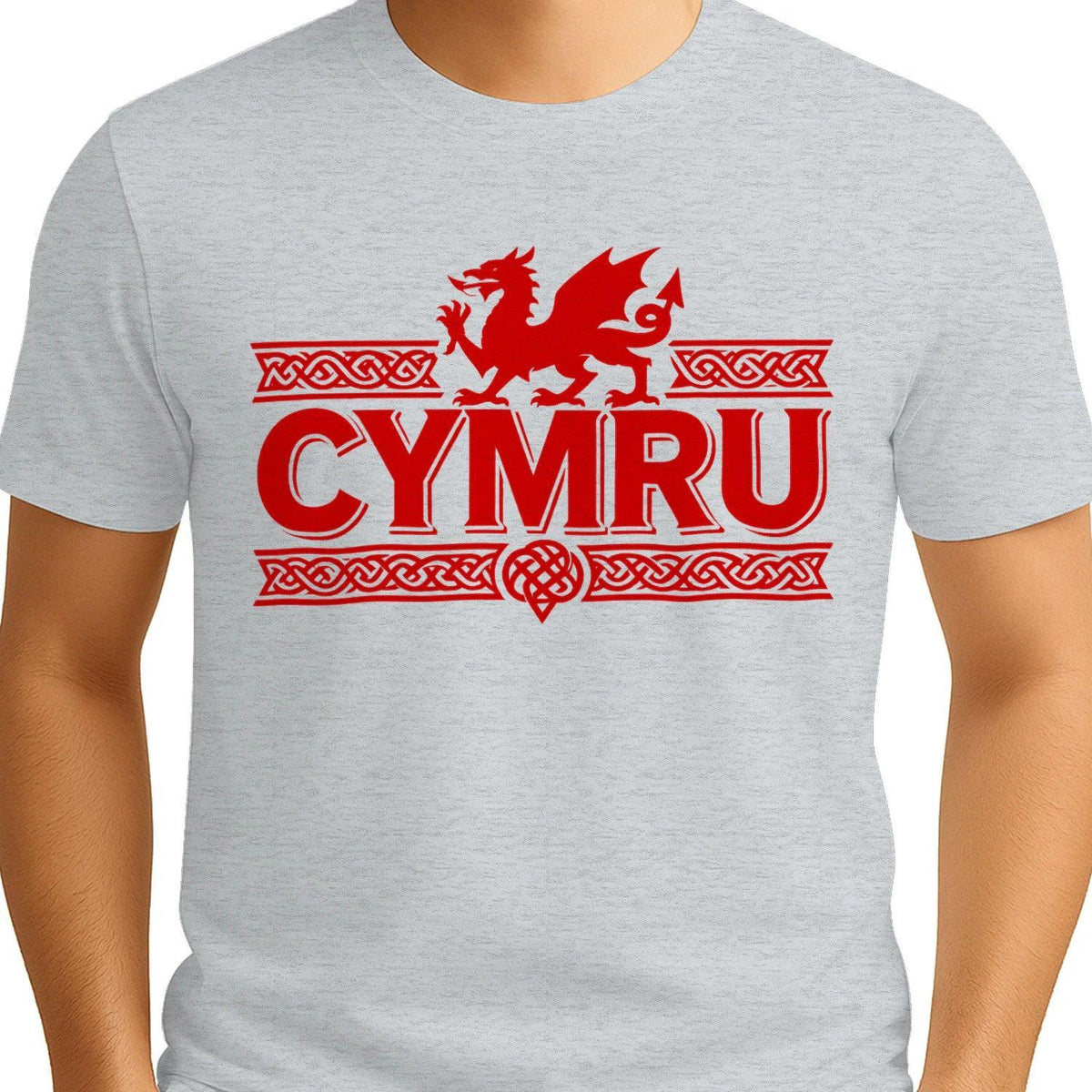 Welsh Dragon T-Shirt - Heritage Language National Pride - Celtic Wolfwear