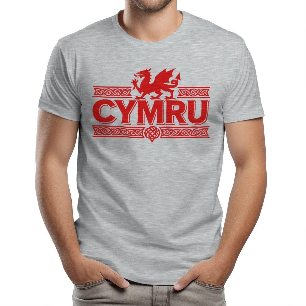 Welsh Dragon T-Shirt - Heritage Language National Pride - Celtic Wolfwear