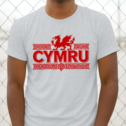 Welsh Dragon T-Shirt - Heritage Language National Pride - Celtic Wolfwear