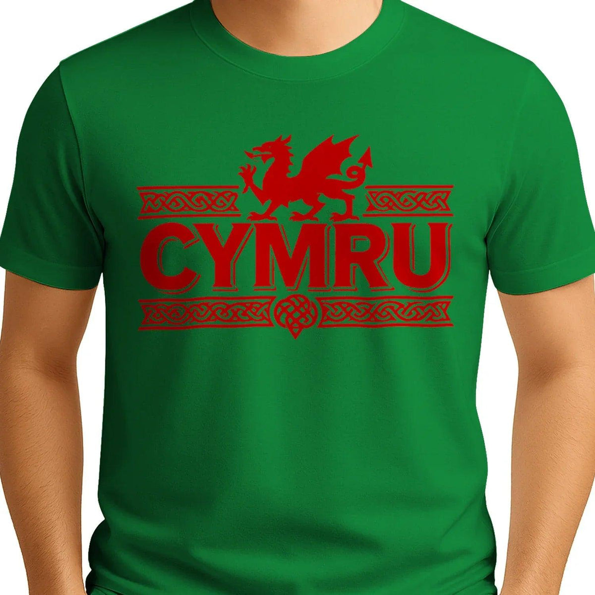 Welsh Dragon T-Shirt - Heritage Language National Pride - Celtic Wolfwear