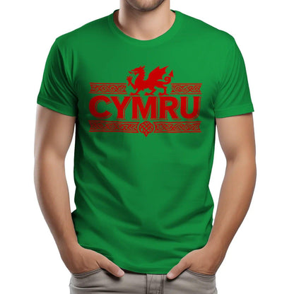 Welsh Dragon T-Shirt - Heritage Language National Pride - Celtic Wolfwear
