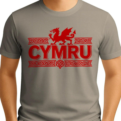 Welsh Dragon T-Shirt - Heritage Language National Pride - Celtic Wolfwear