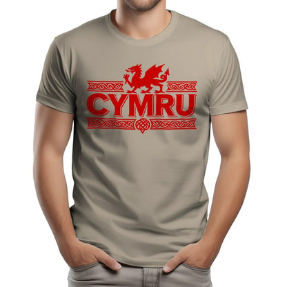 Welsh Dragon T-Shirt - Heritage Language National Pride - Celtic Wolfwear