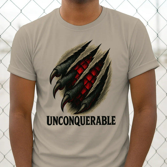 Welsh Dragon T-Shirt - Unconquerable Claw Rip, Unisex - Celtic Wolfwear