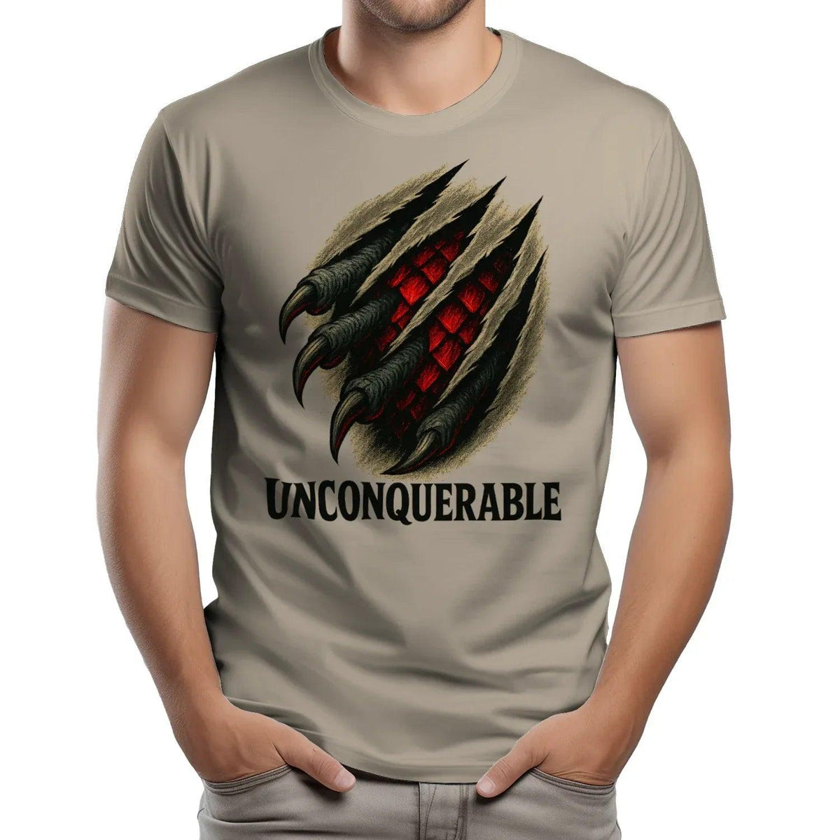 Welsh Dragon T-Shirt - Unconquerable Claw Rip, Unisex - Celtic Wolfwear