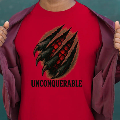 Welsh Dragon T-Shirt - Unconquerable Claw Rip, Unisex - Celtic Wolfwear