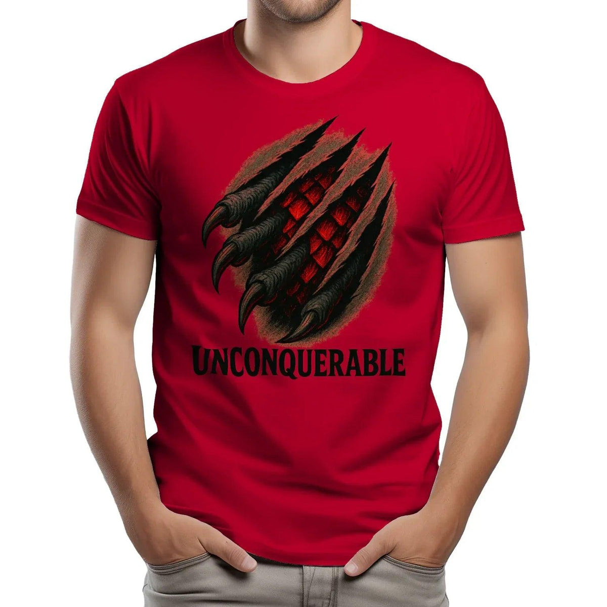 Welsh Dragon T-Shirt - Unconquerable Claw Rip, Unisex - Celtic Wolfwear