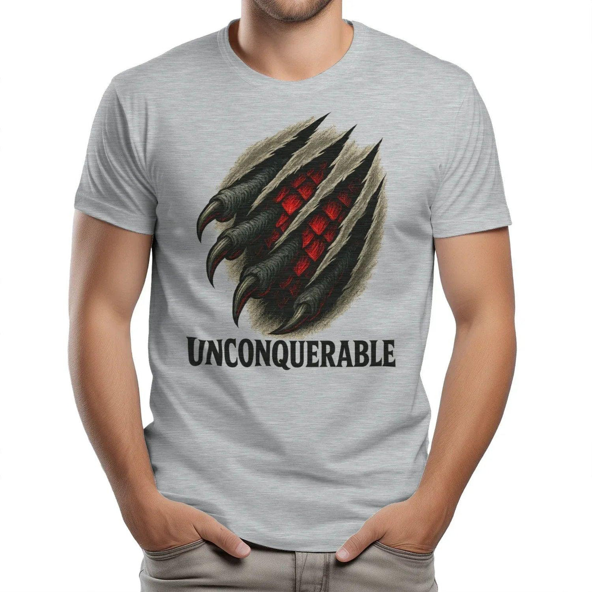 Welsh Dragon T-Shirt - Unconquerable Claw Rip, Unisex - Celtic Wolfwear
